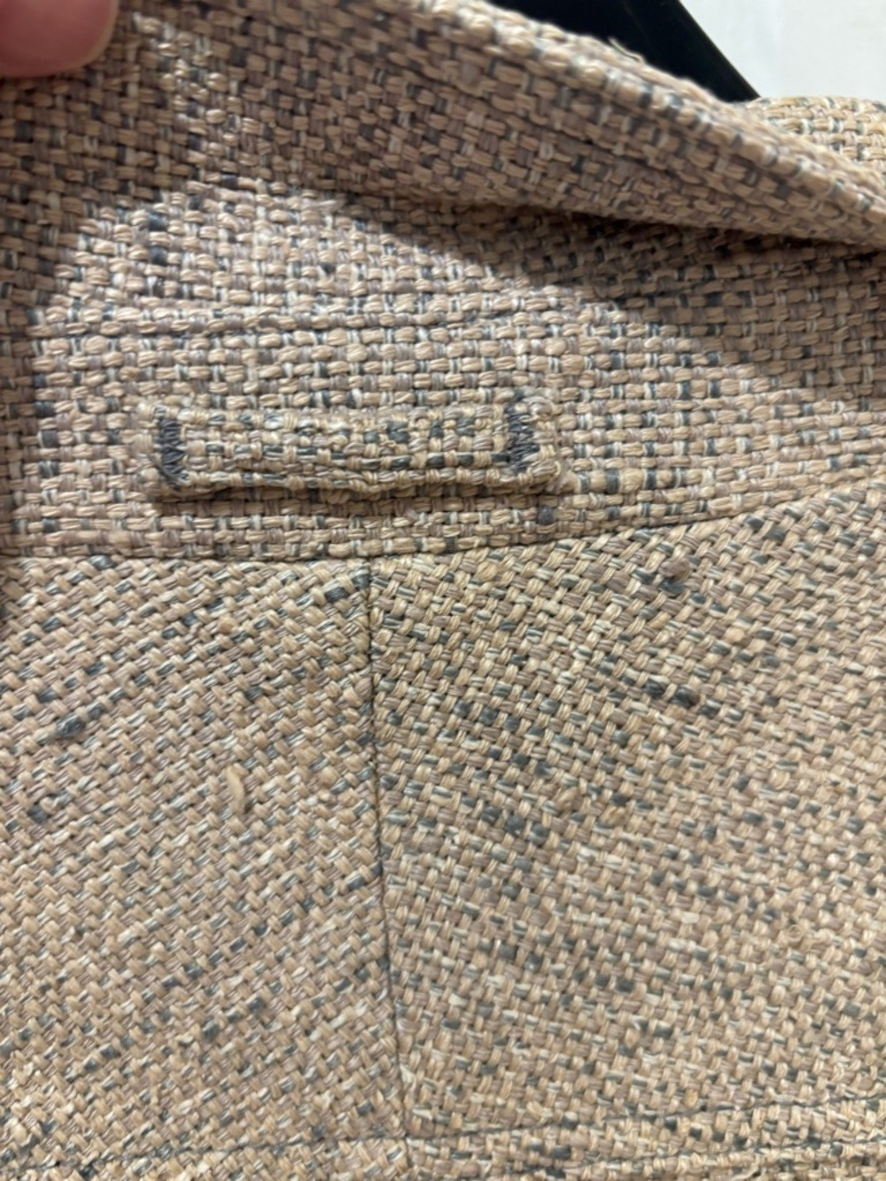 70s NEIMAN MARCUS LINEN SILK BLEND BOMBER JACKET W BACK PLEAT ECLECTIC GRANDPA L - Picture 7 of 10